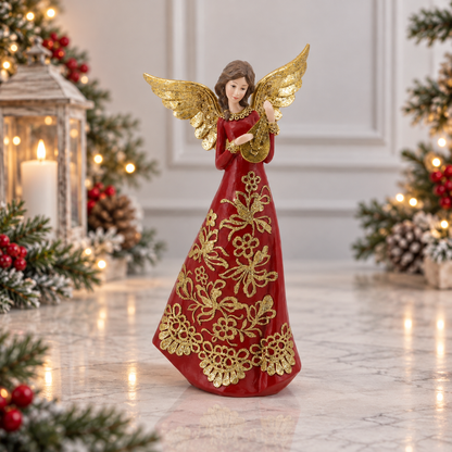 Golden Melody Angel Figurine
