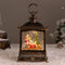 European Christmas snow globe santa and dog