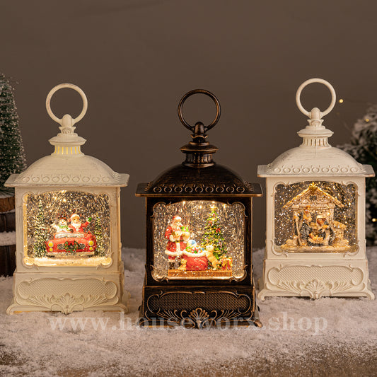 European christmas snow globe group