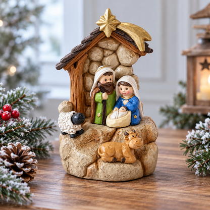 Stable Holy Family Nativity