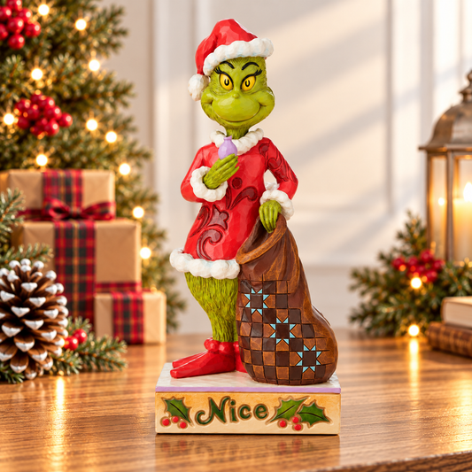 Grinch by Jim Shore - 21cm/8.3" Grinch 2-Sided Naughty/Nice