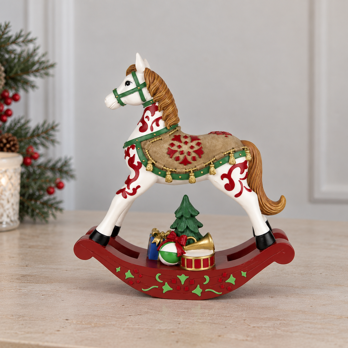 Rocky Rosewood Rocking Horse