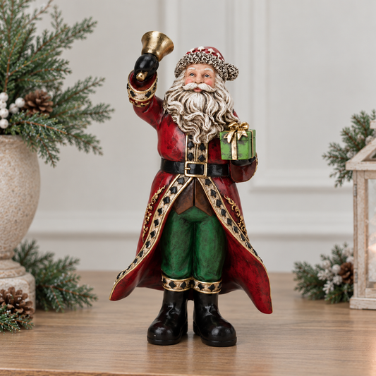 Bell Ringer Father Christmas Figurine