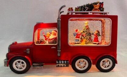 Festive Truck Santa