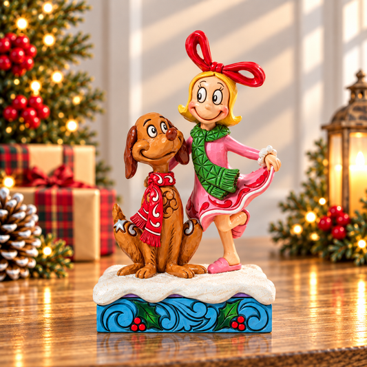 Grinch by Jim Shore - 14.3cm/5.6" Cindy and Max
