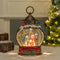 Festive oval collection snow globe snowman