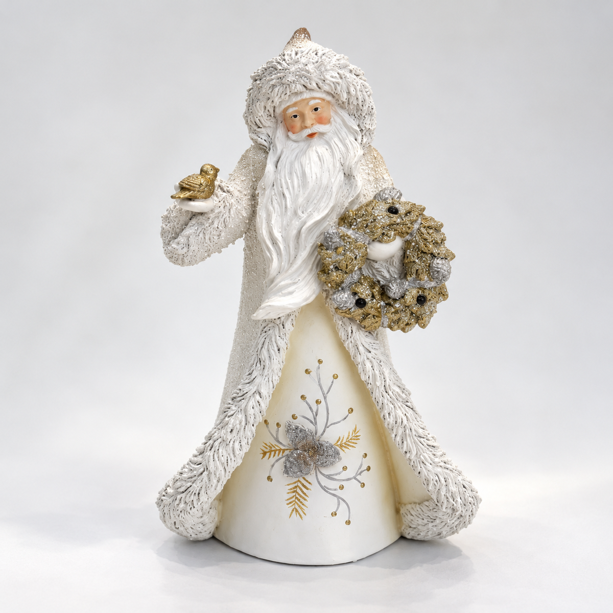 Winter White Father Christmas Figurine