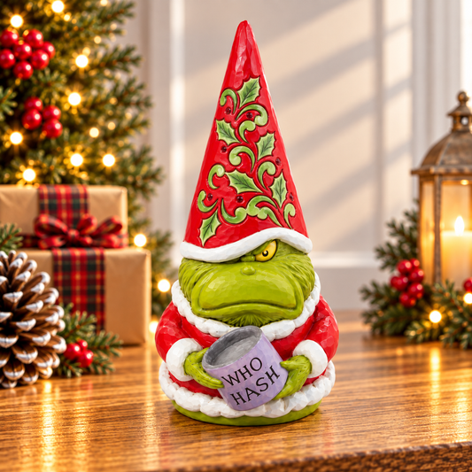 Grinch by Jim Shore - 20cm/8" Grinch Gnome With Who Hash