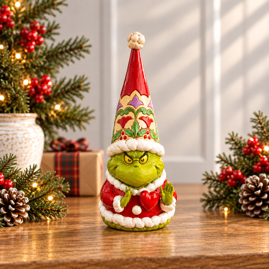 Grinch by Jim Shore - 18.4cm/7.25" Grinch Gnome with Large Heart