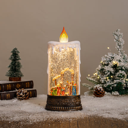 exquisite lantern christmas snow globe nativity