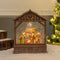 Manger christmas snow globe collection bronze