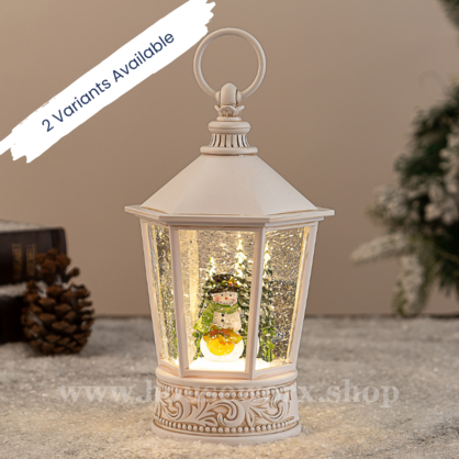 Nordic Hex Snowman variant globe snow