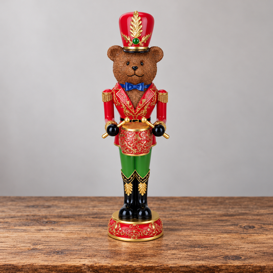 Bertie Bowtie Bearcracker Drummer Figurine - 63cm