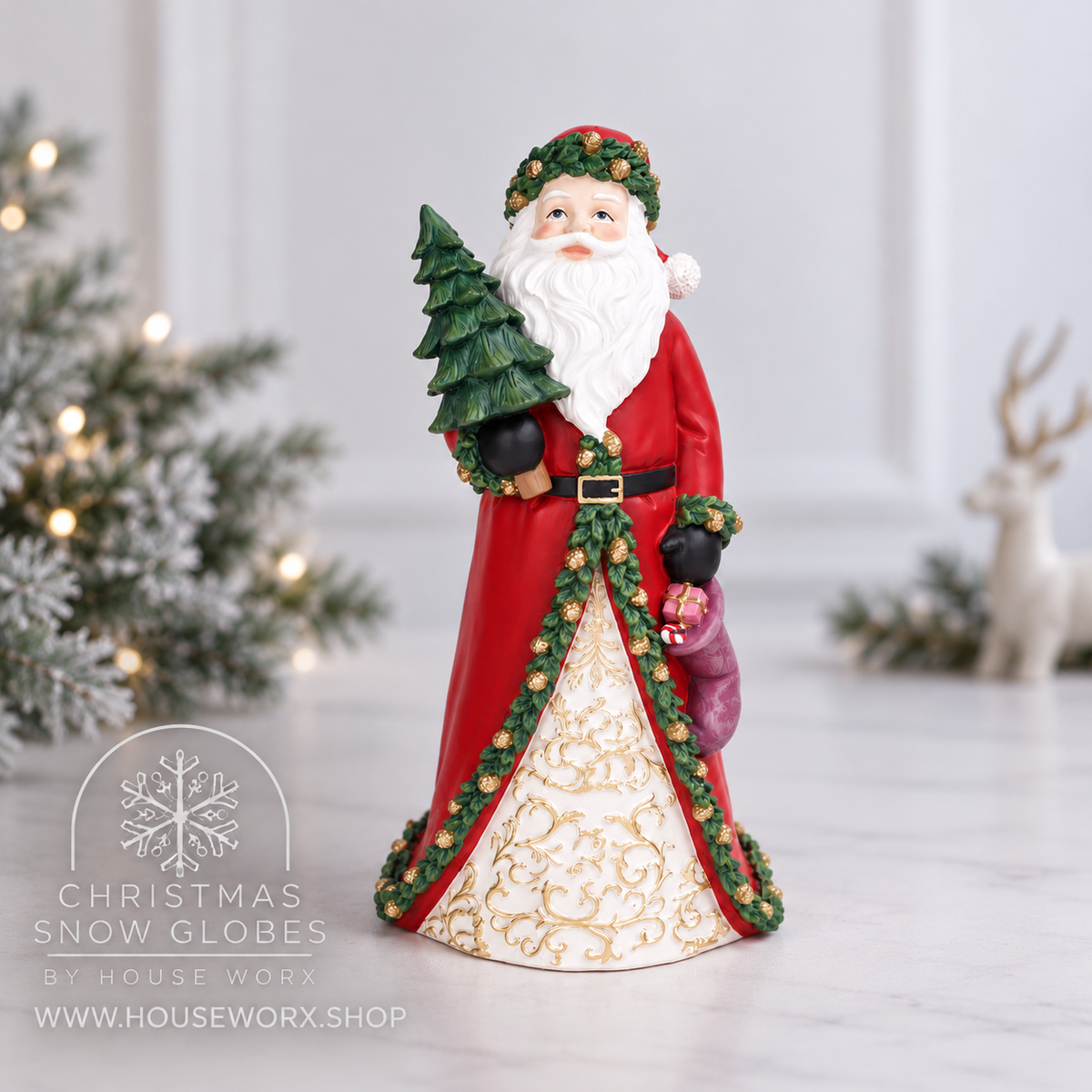 Evergreen Father Christmas Figurine