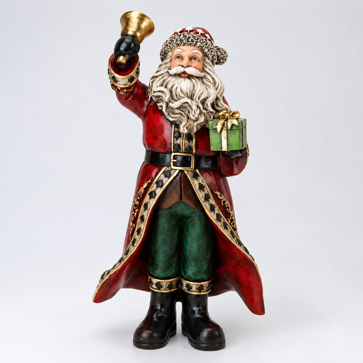 Bell Ringer Father Christmas Figurine