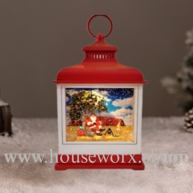 Outack Santa Christmas Snow Globe