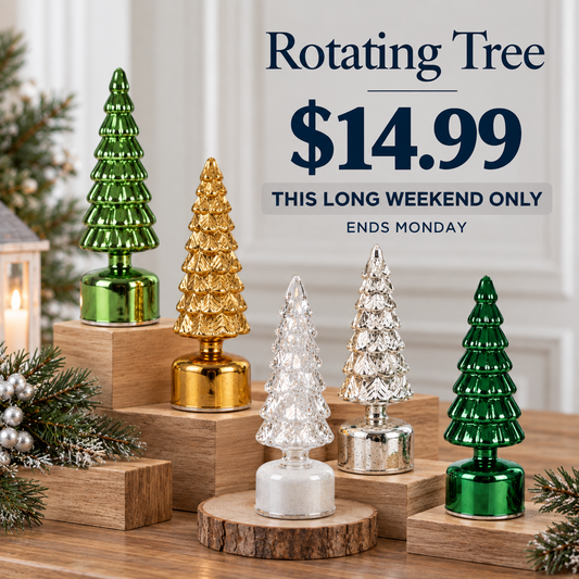 Glass Spinning Tree