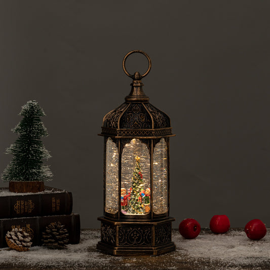 Rotunda Christmas snow globe kids/tree