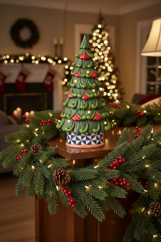 Jim Shore Heartwood Creek - LED Tree Windmill Pattern Base
