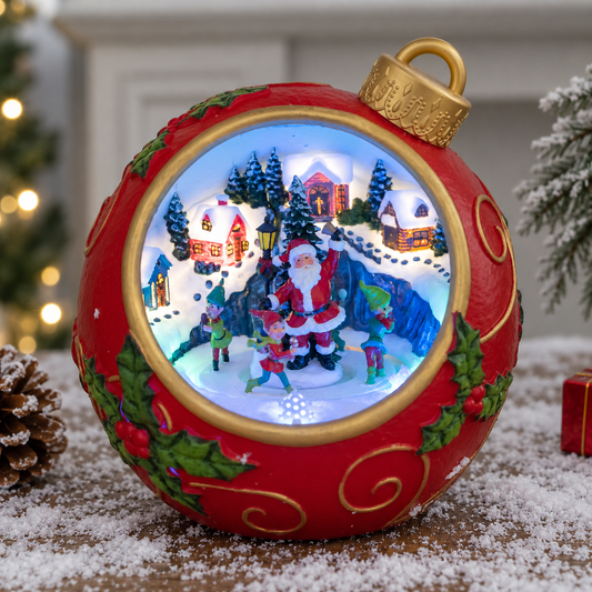 Holiday Lane - Santa Bauble -  Medium