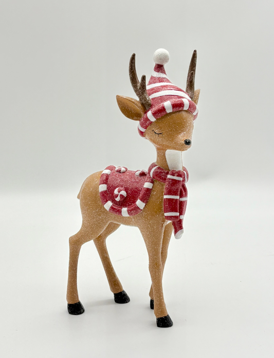 Peppermint Dasher Reindeer Figurine