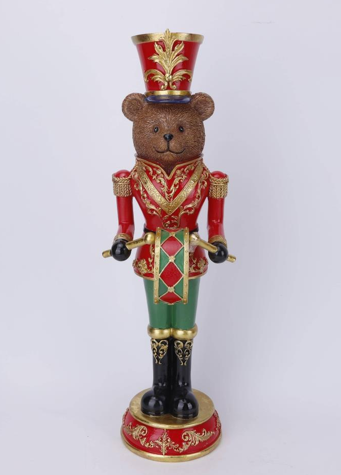 Bramble Bearcracker Drummer Figurine