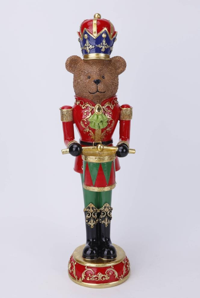 Barnaby Bearcracker Drummer Figurine