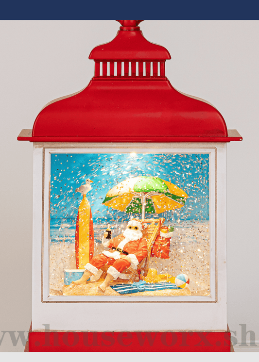 Aussie Beach Santa - Christmas Snow Globes by House worX