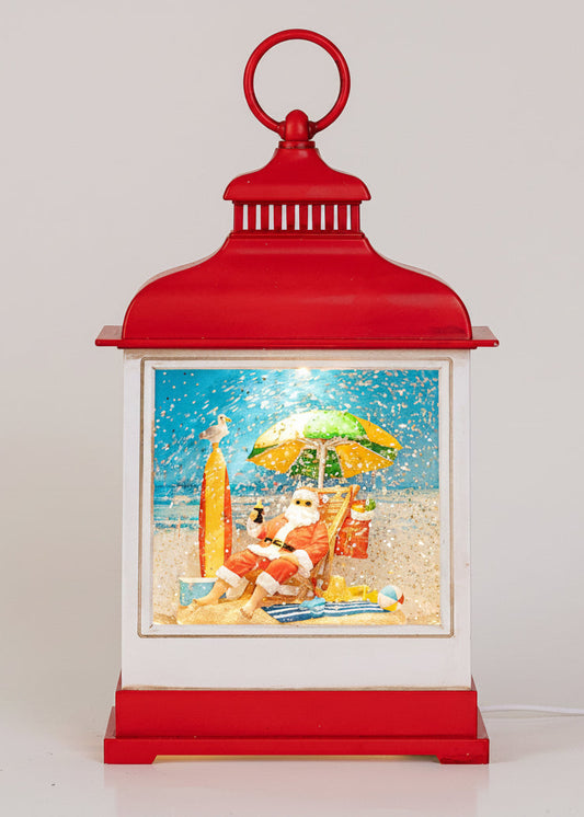 Aussie Beach Santa - NO BOX - Christmas Snow Globes by House worX