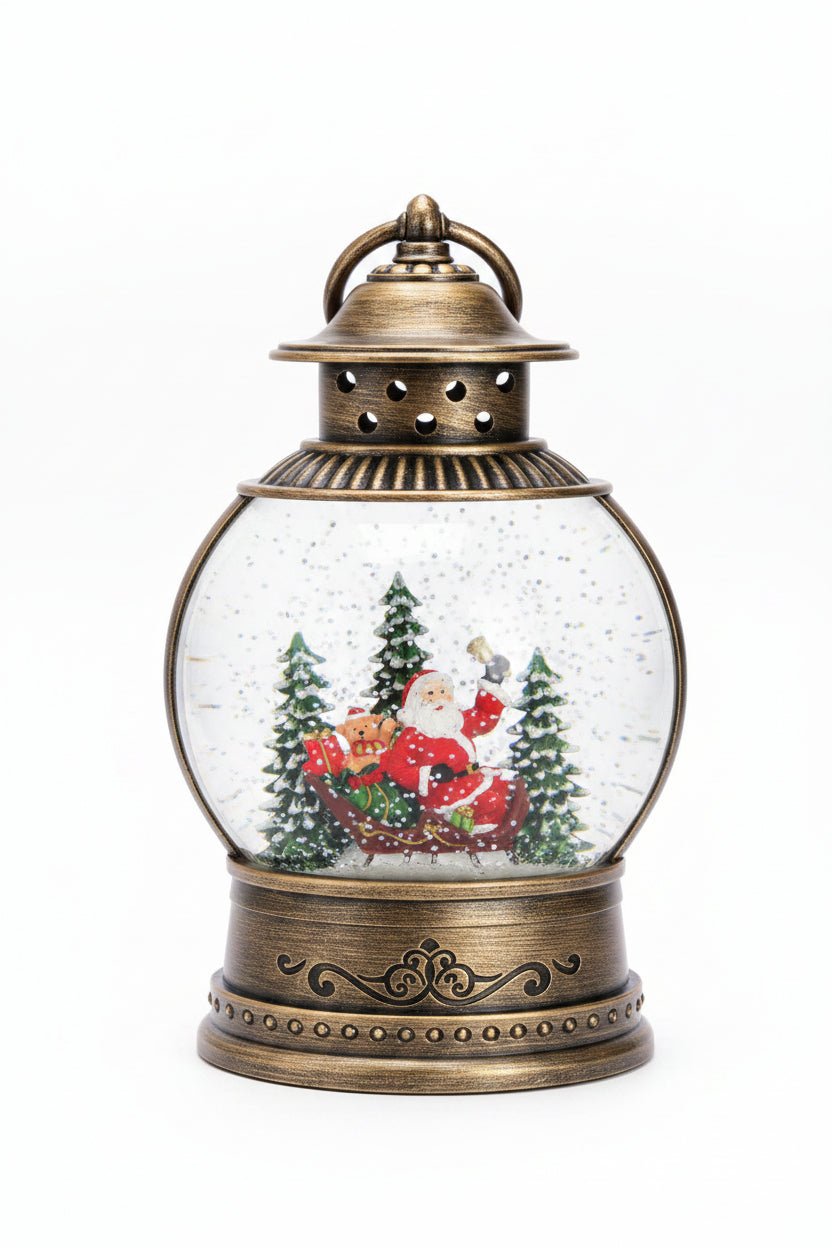 Belmont - Medium Santa/Sleigh - Christmas Snow Globes by House worX