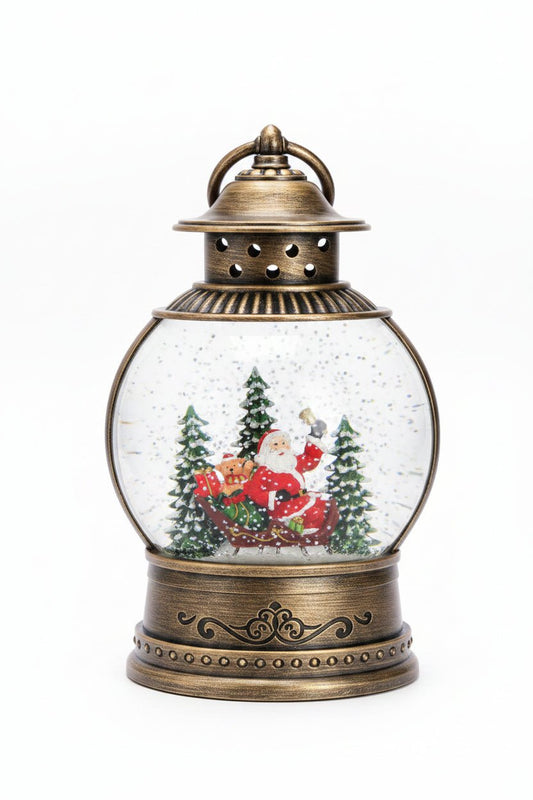 Belmont - Medium Santa/Sleigh - Christmas Snow Globes by House worX