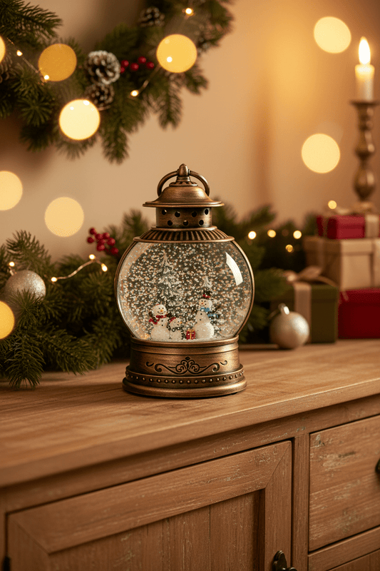 Belmont - Medium Snowman - Christmas Snow Globes by House worX