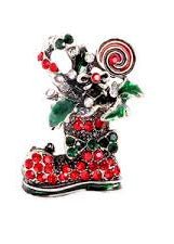 Boot Brooch - Christmas Snow Globes by House worX