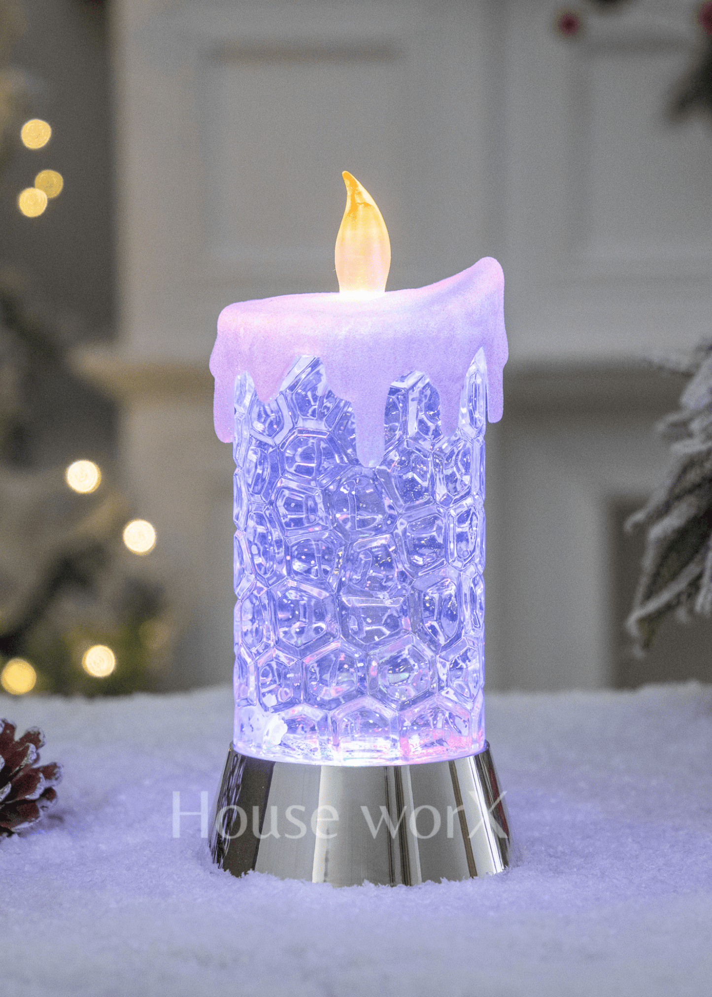 Candle - Medium - Christmas Snow Globes by House worX