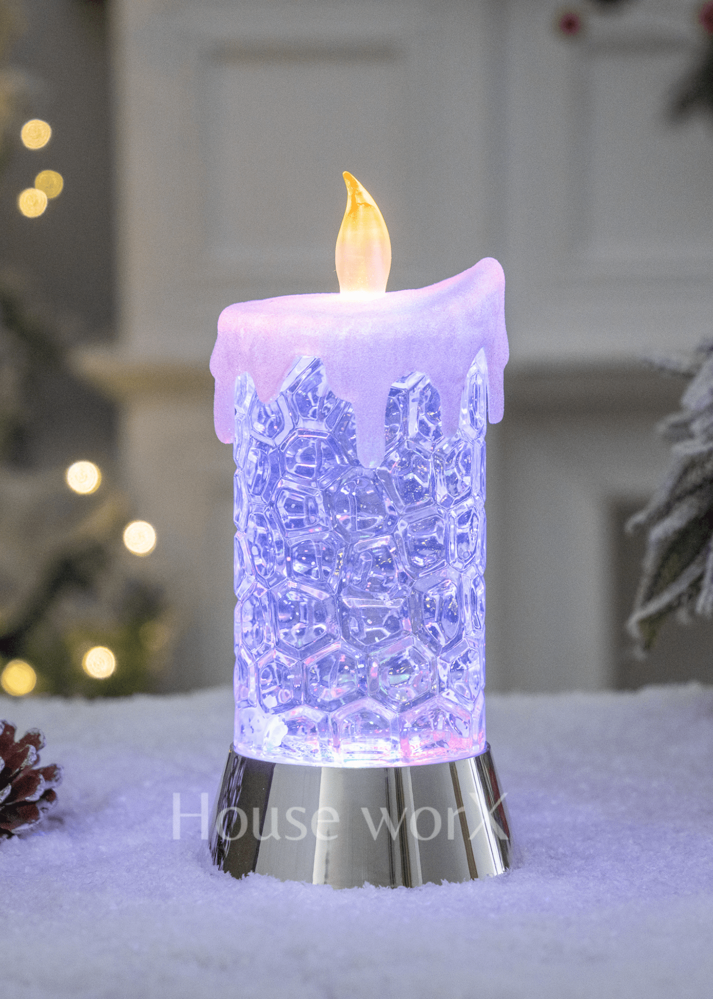 Candle - Medium - Christmas Snow Globes by House worX