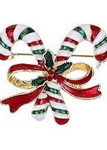 Candy Cane Brooch - Christmas Snow Globes by House worX