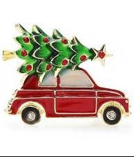 Car Brooch - Christmas Snow Globes by House worX