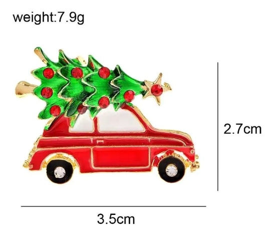 Car Brooch - Christmas Snow Globes by House worX