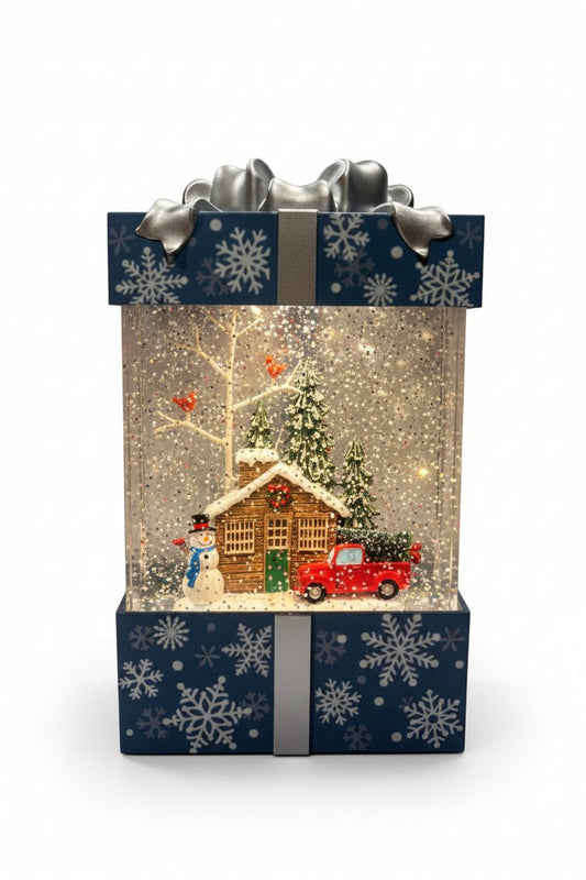Christmas Present - Snowman - Christmas Snow Globes by House worX