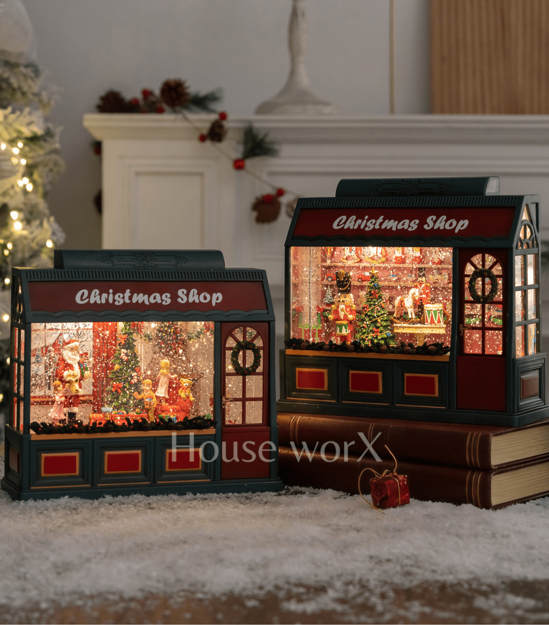 Christmas Shop - Nutcracker - Christmas Snow Globes by House worX