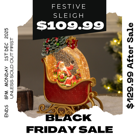 Festive Sleigh - Santa