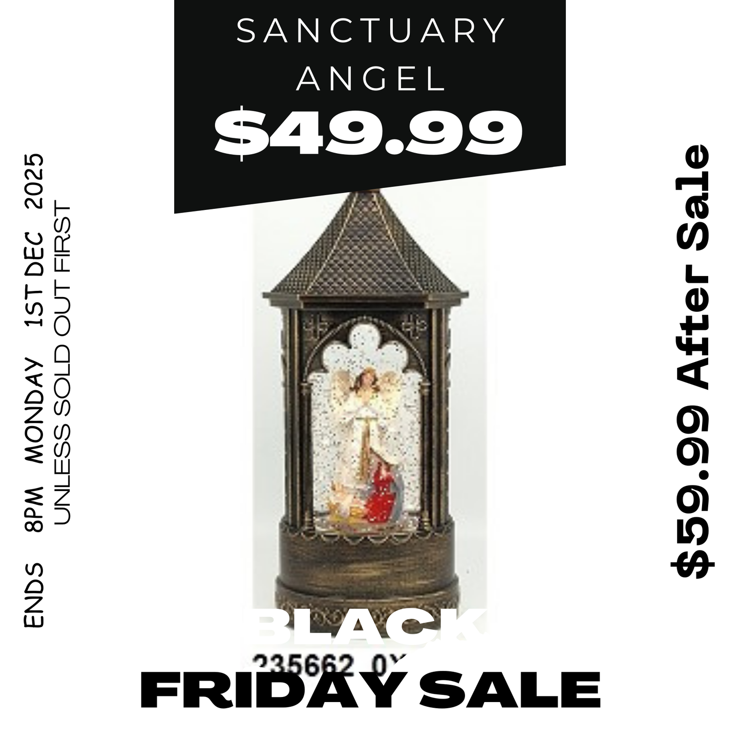 Sanctuary lantern - Angel/Nativity