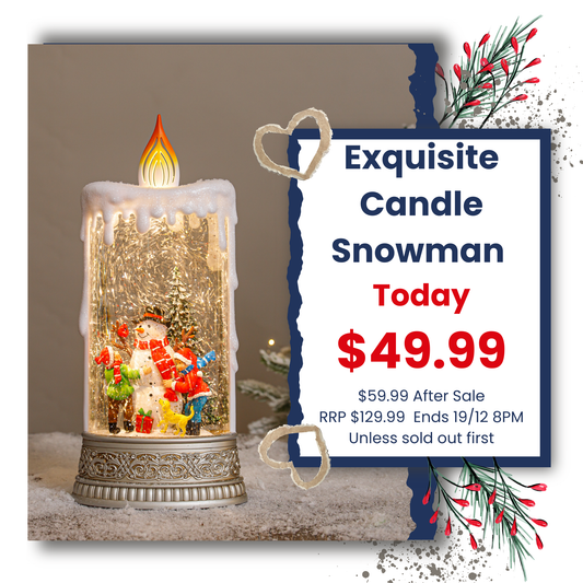 Exquisite Candle - Snowman