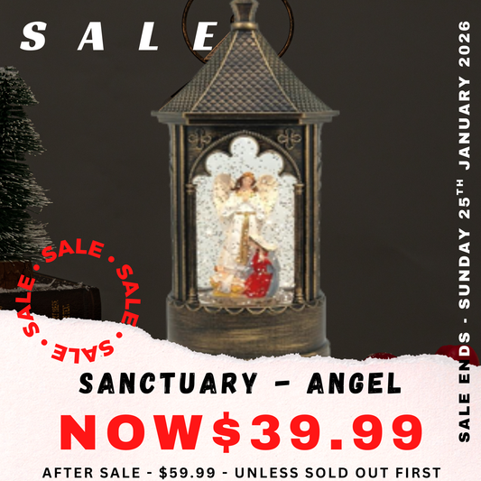 Sanctuary lantern - Angel/Nativity