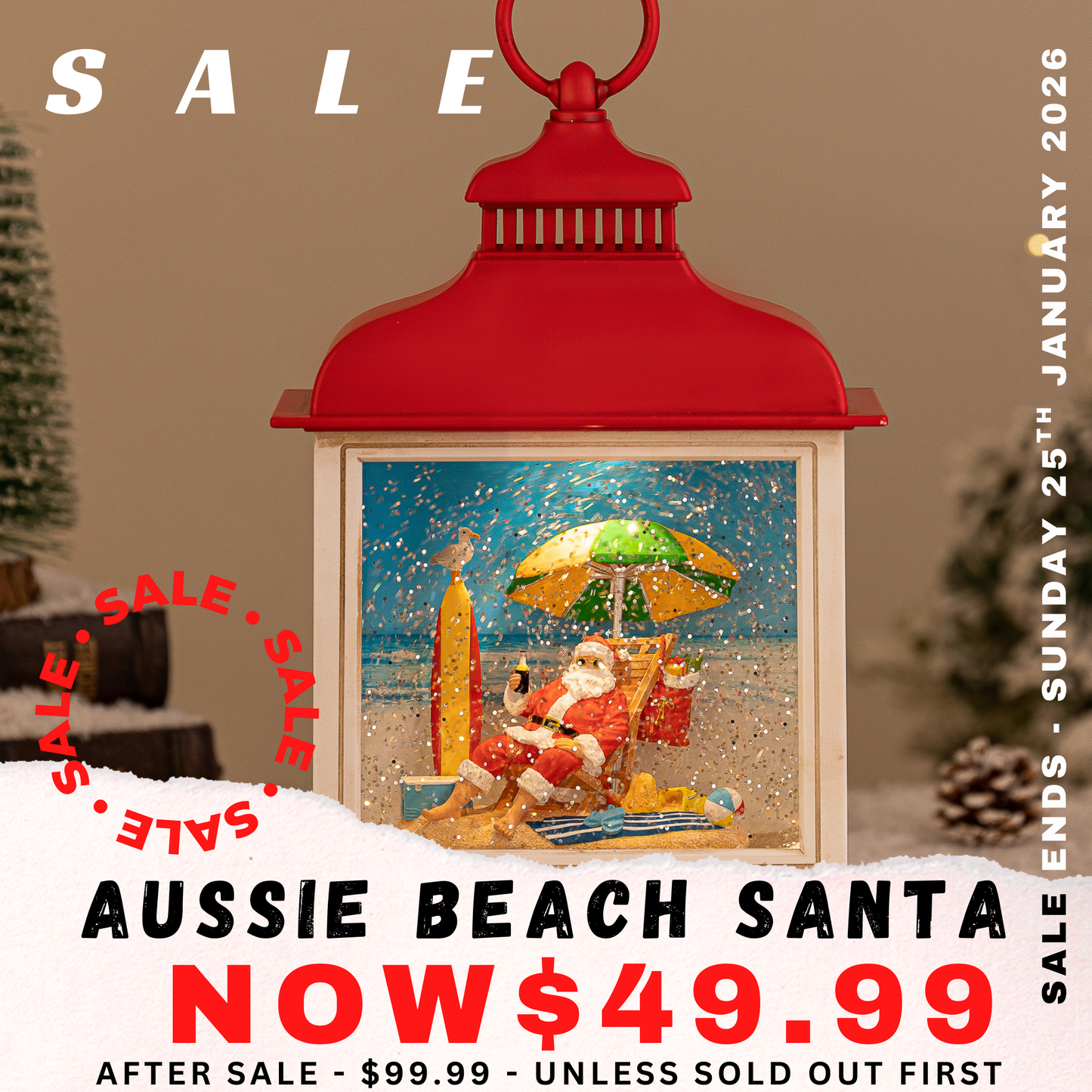 Aussie Beach Santa