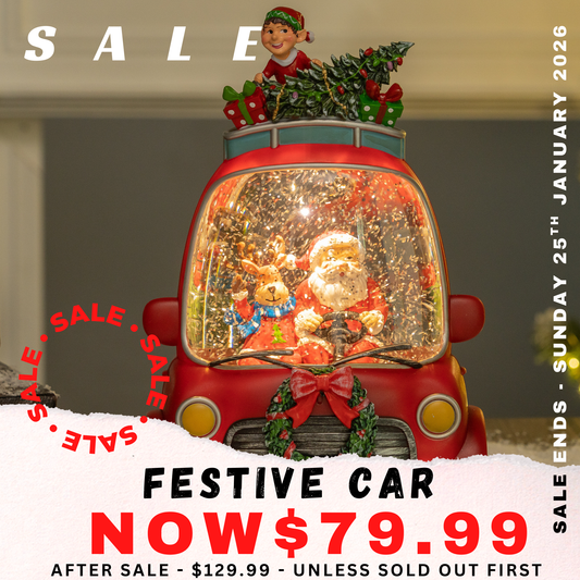 Festive Car - Santa
