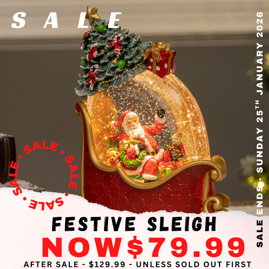 Festive Sleigh - Santa
