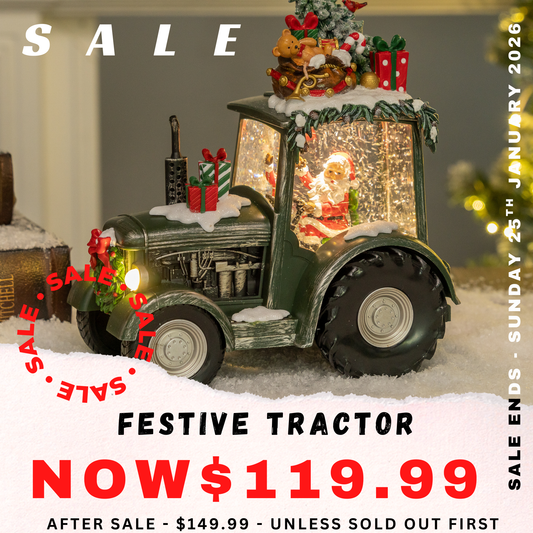 Festive Tractor - Green