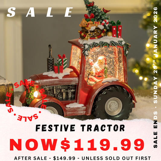Festive Tractor - Red