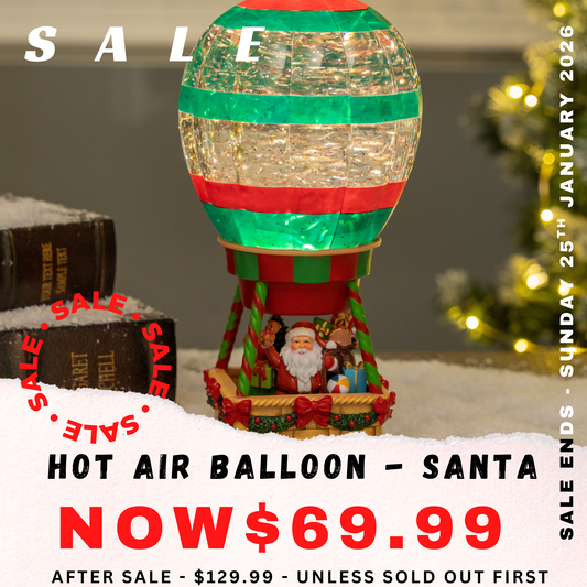 Hot Air Balloon - Santa